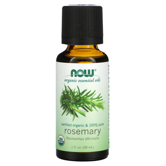 NOW Foods, Organic Essential Oils, Rosemary, 1 fl oz (30 ml) - Image 1