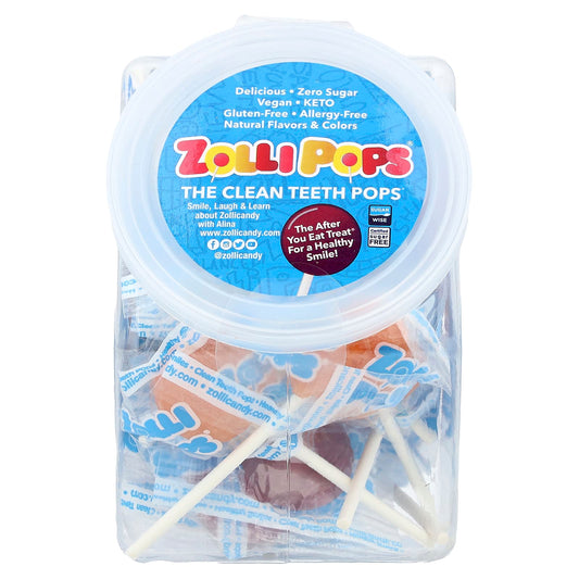 Zollipops, The Clean Teeth Pops®, Assorted, Approx. 23 Pops, 5.2 oz - Image 1