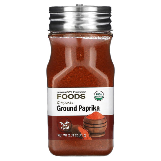 California Gold Nutrition USDA Organic Ground Paprika 71g - Image 1