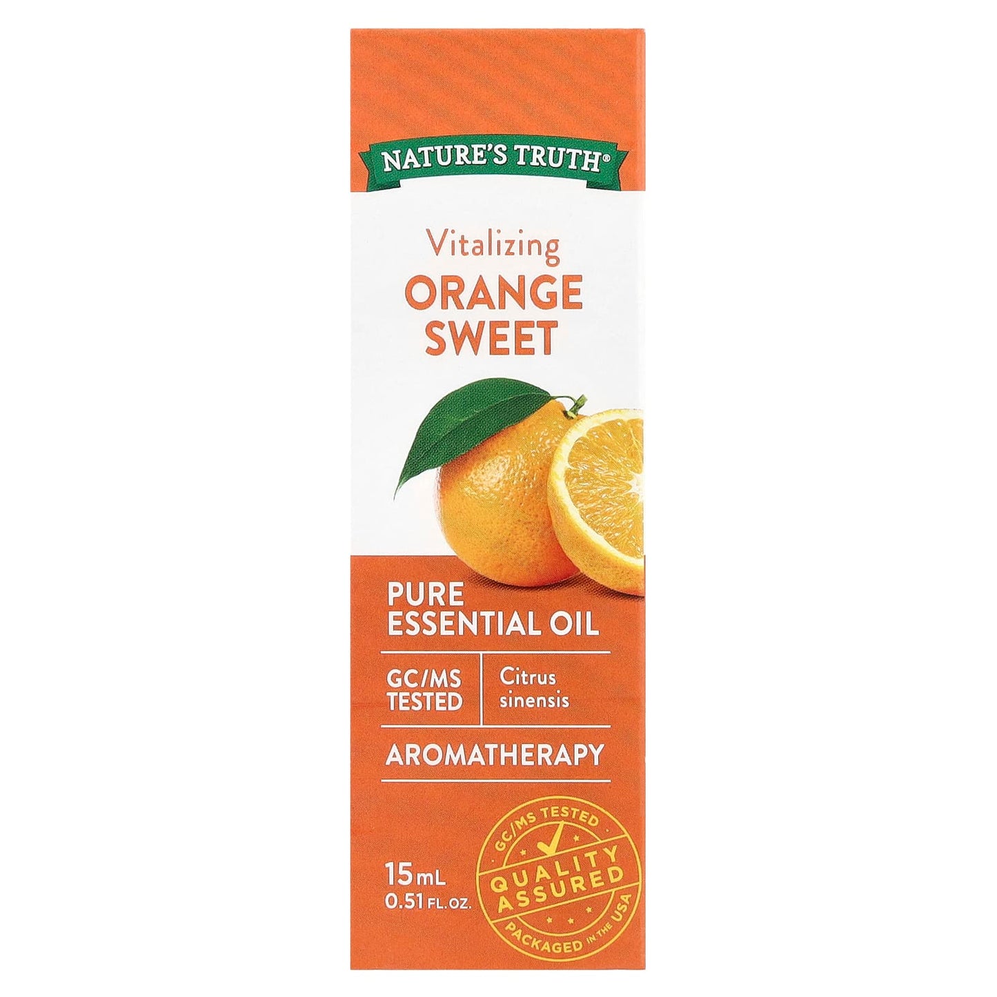 Nature's Truth, Pure Essential Oil, Vitalizing Orange Sweet, 0.51 fl oz (15 ml) - Image 2