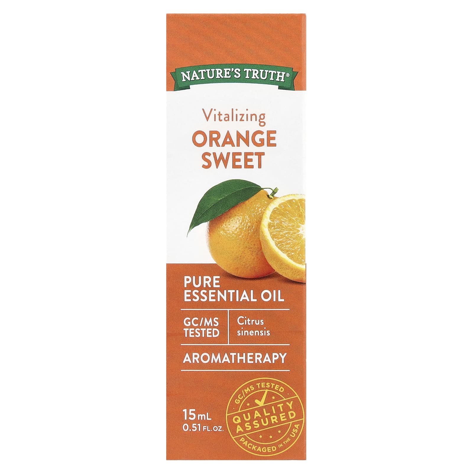 Nature's Truth, Pure Essential Oil, Vitalizing Orange Sweet, 0.51 fl oz (15 ml) - Image 2