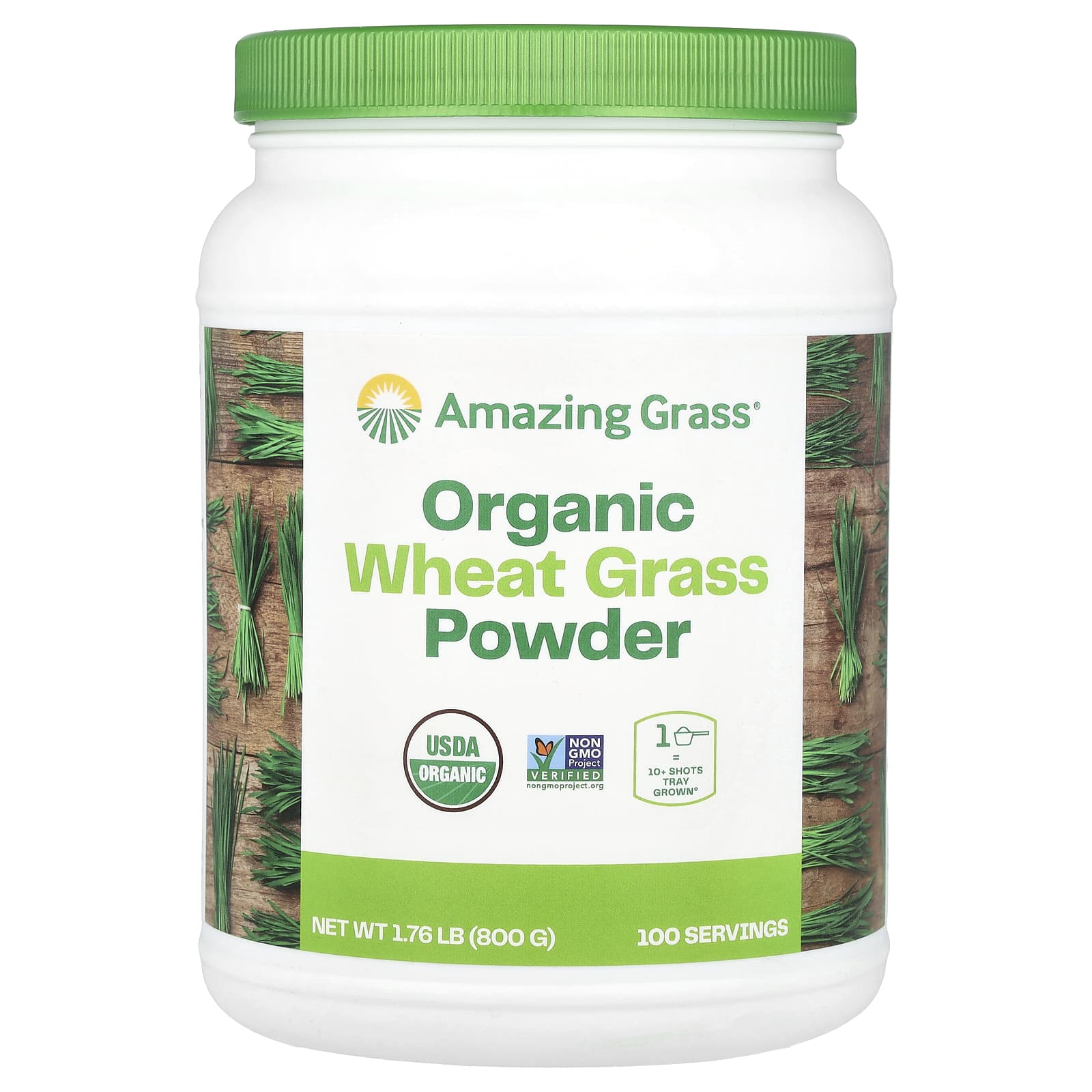 USDA Organic Wheat Grass Powder by Amazing Grass - 800g - Image 1