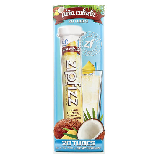 Zipfizz, Pina Colada, 20 Tubes, 0.39 oz (11 g) Each - Image 1