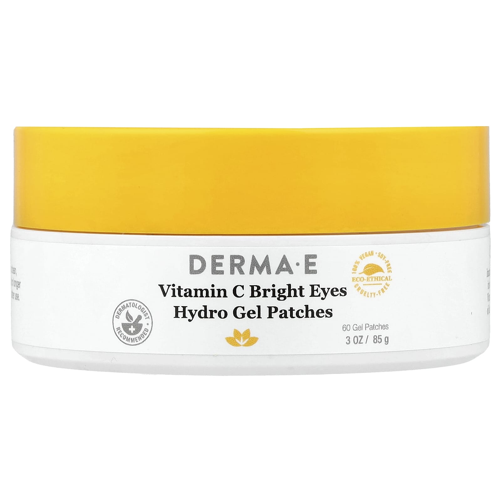 DERMA E Vitamin C Bright Eyes Hydro Gel Patches for All Skin Types - Image 1