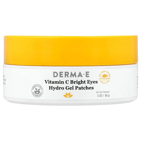 DERMA E Vitamin C Bright Eyes Hydro Gel Patches for All Skin Types - Image 1