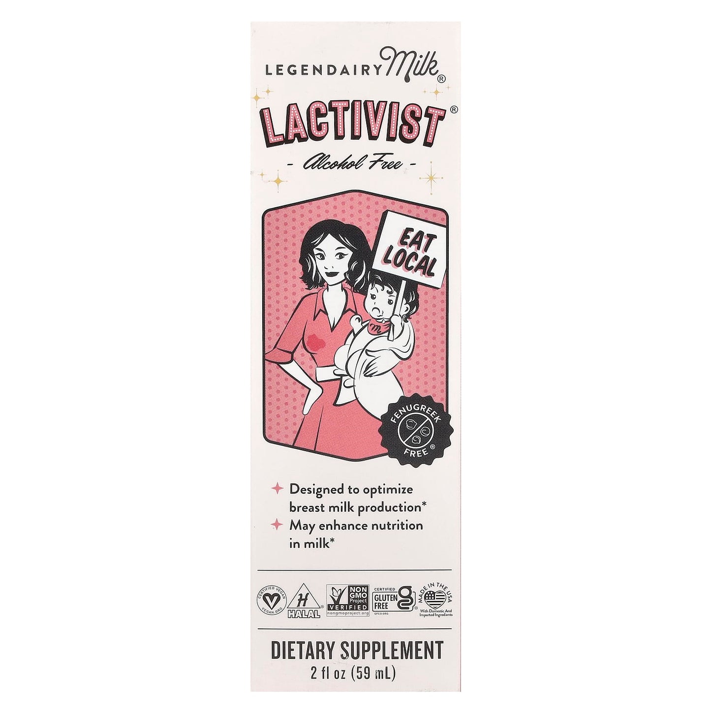 Legendairy Milk, Lactivist®, Alcohol Free, 2 fl oz (59 ml) - Image 1