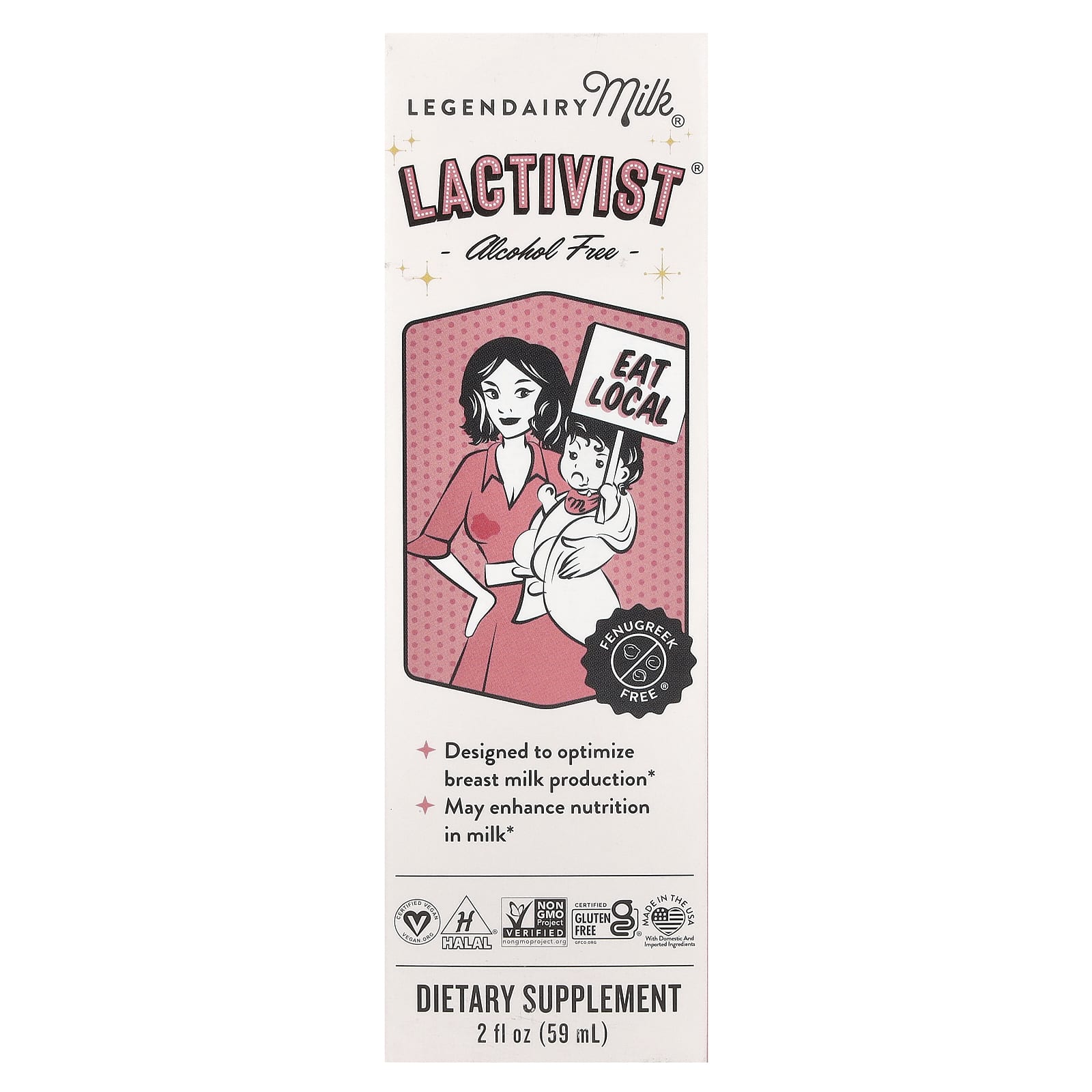 Legendairy Milk, Lactivist®, Alcohol Free, 2 fl oz (59 ml) - Image 1