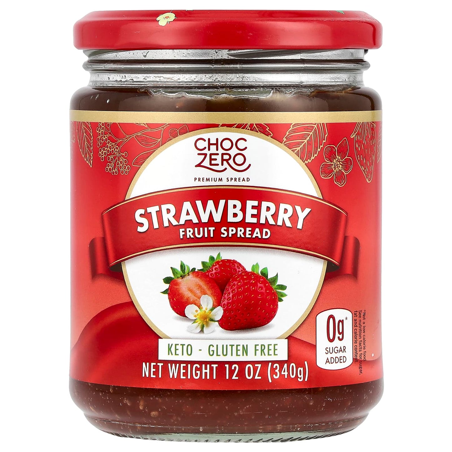 Strawberry Keto Jam | Low Carb, Gluten Free, 12 oz (340g) - Image 2