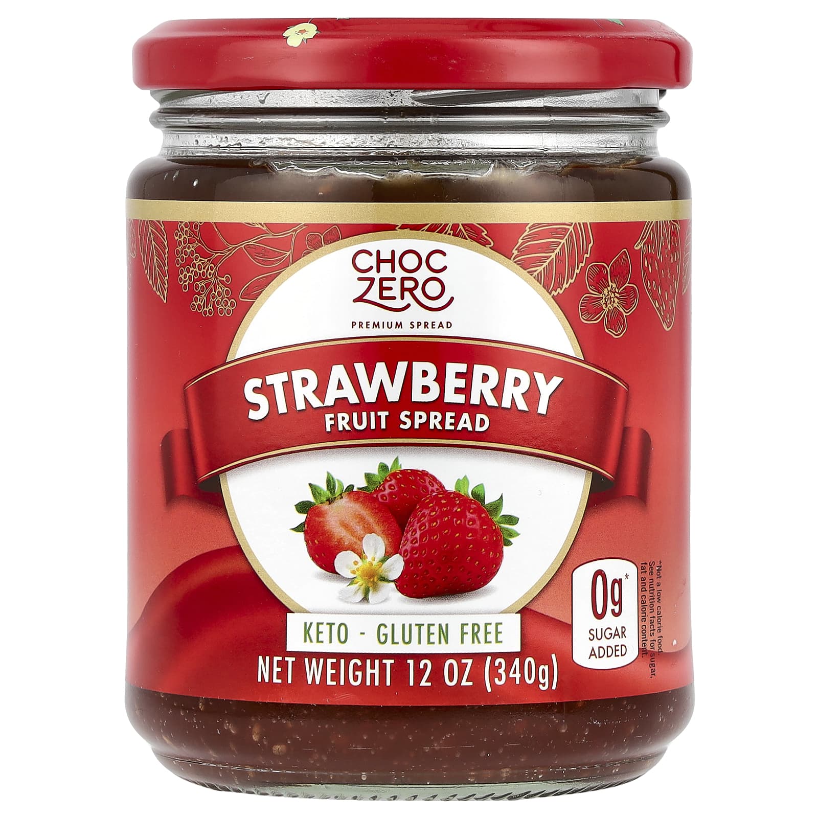 Strawberry Keto Jam | Low Carb, Gluten Free, 12 oz (340g) - Image 2