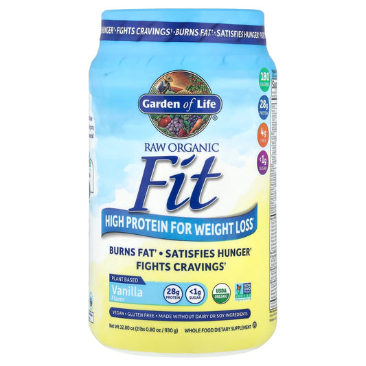 Garden of Life RAW Organic Fit High Protein for Weight Loss Vanilla 32.8oz - Image 1