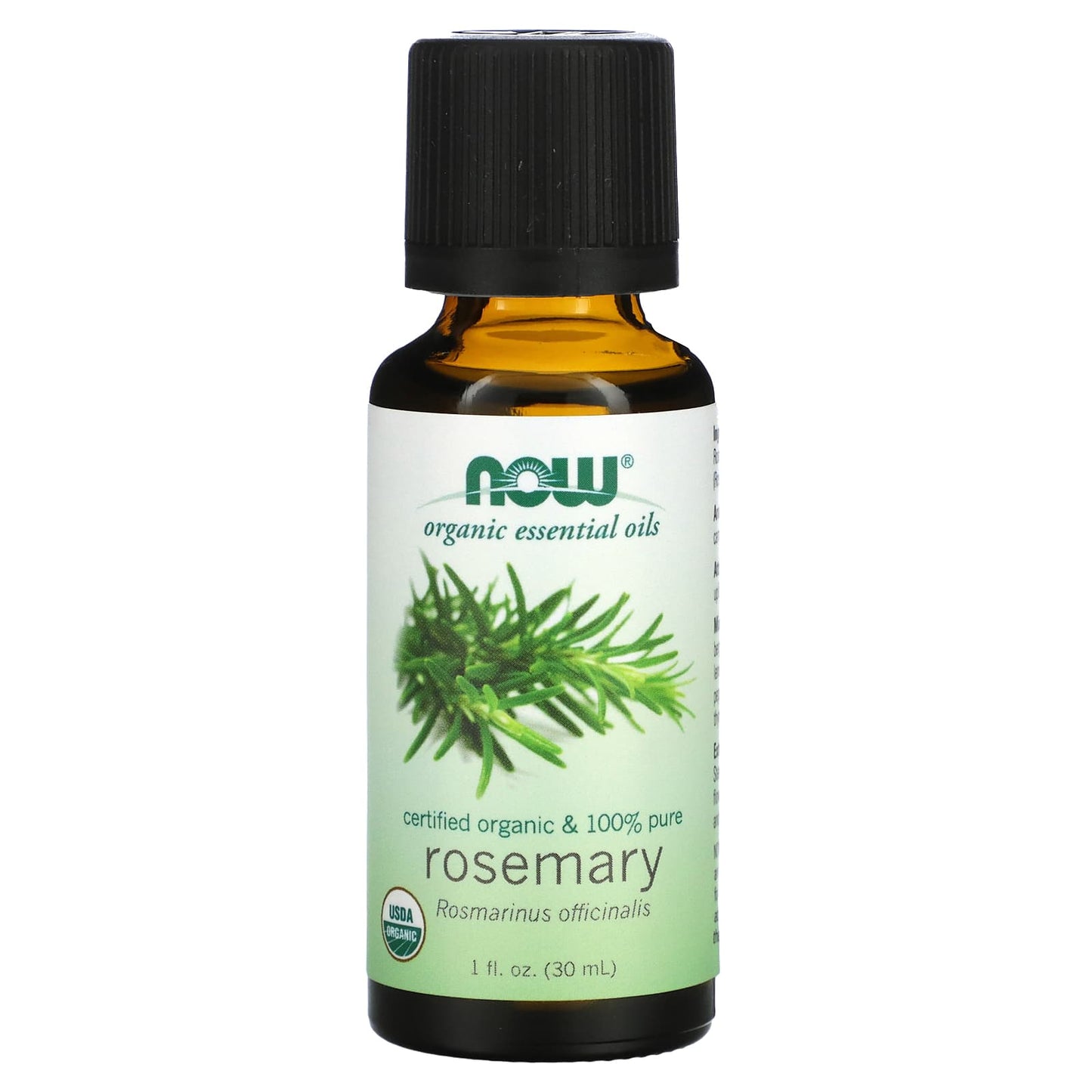 NOW Foods, Organic Essential Oils, Rosemary, 1 fl oz (30 ml) - Image 1
