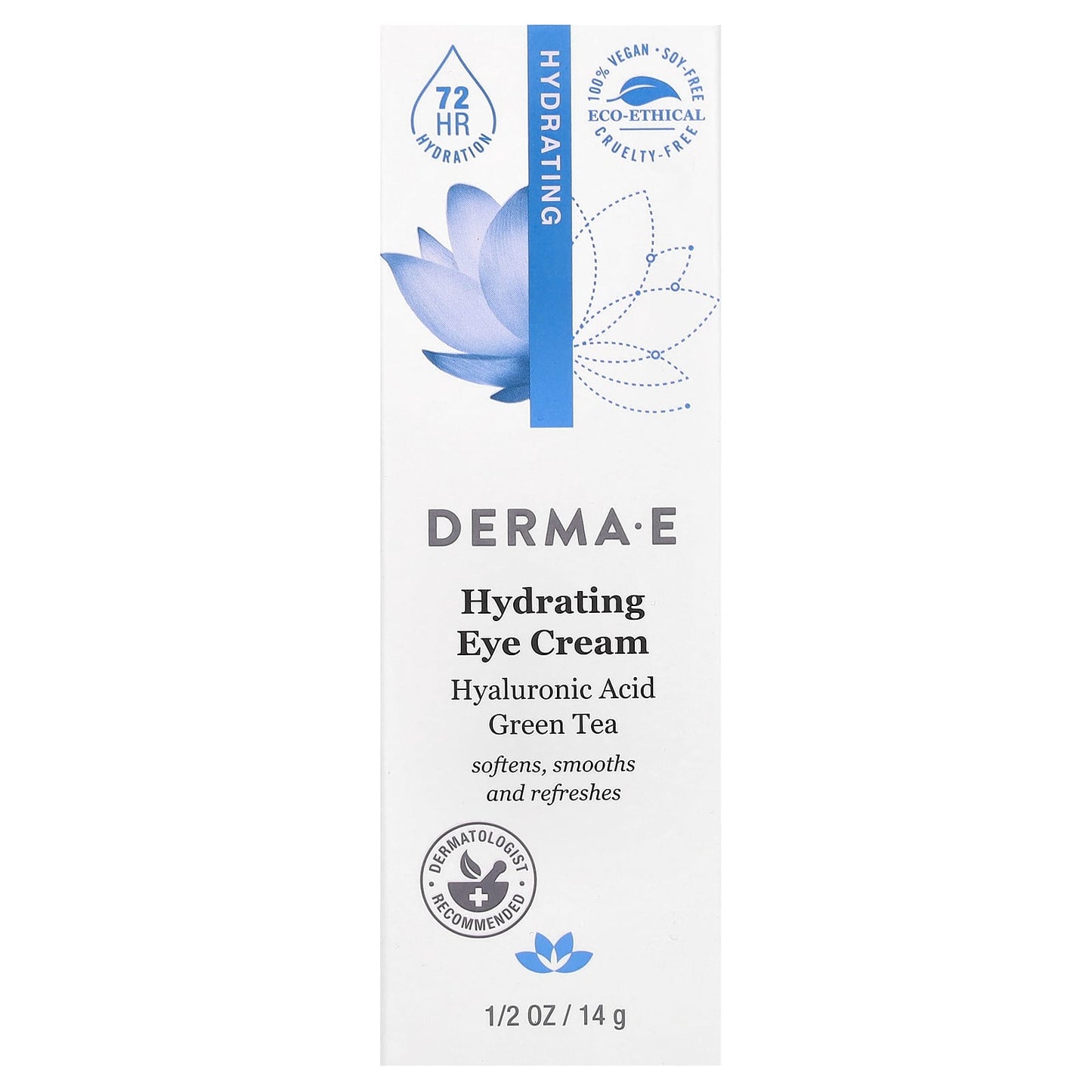 Hydrate Your Eyes with Derma E's Hyaluronic Acid Eye Cream - 72HR Hydration - Image 2