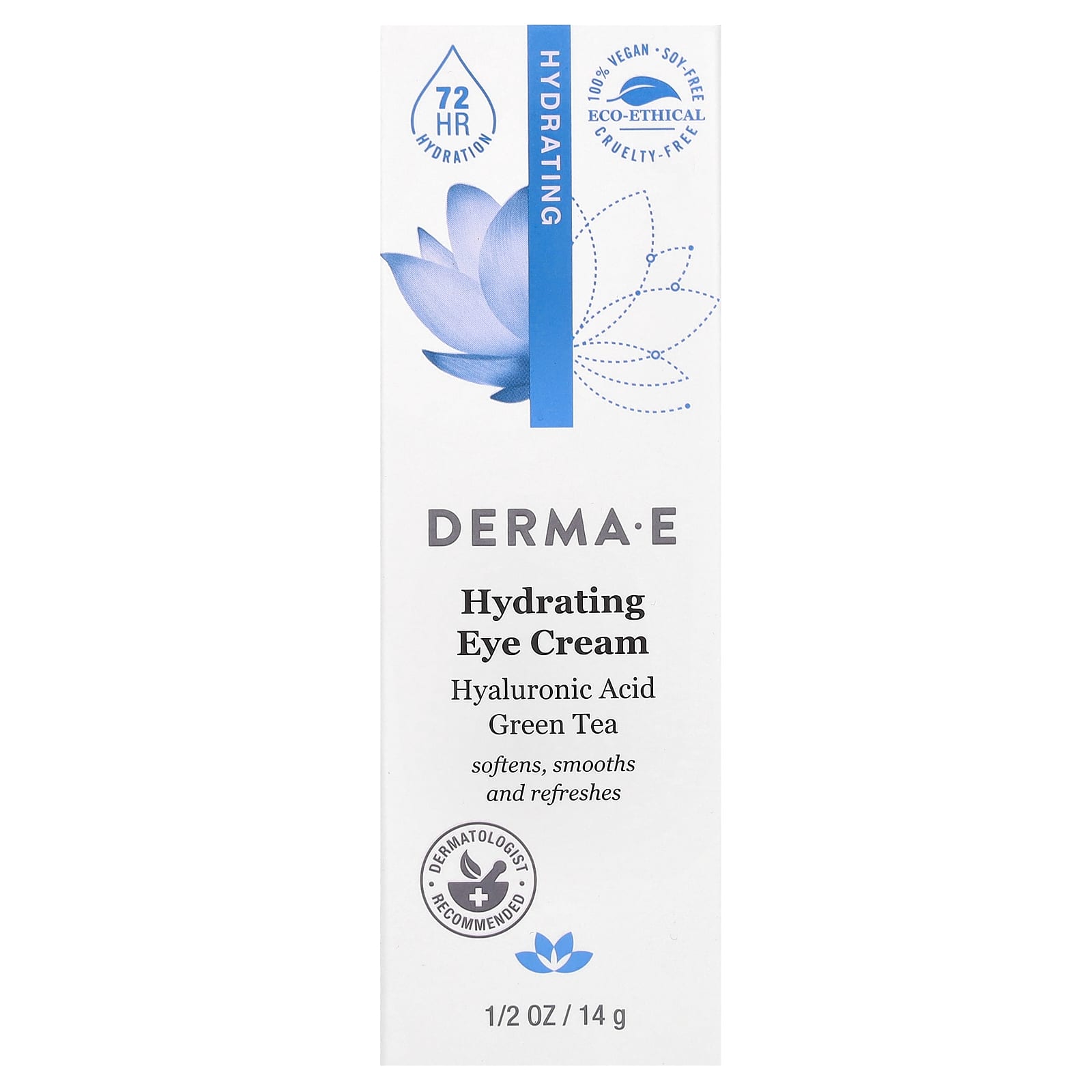 Hydrate Your Eyes with Derma E's Hyaluronic Acid Eye Cream - 72HR Hydration - Image 2