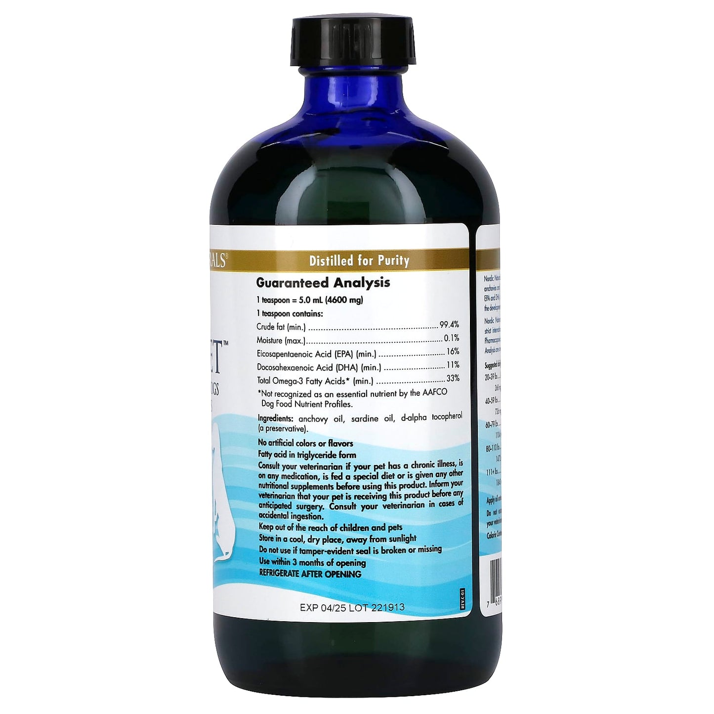 Nordic Naturals, Omega-3 Pet, Large to Very Large Breed Dog, 16 fl oz (473 ml) - Image 2