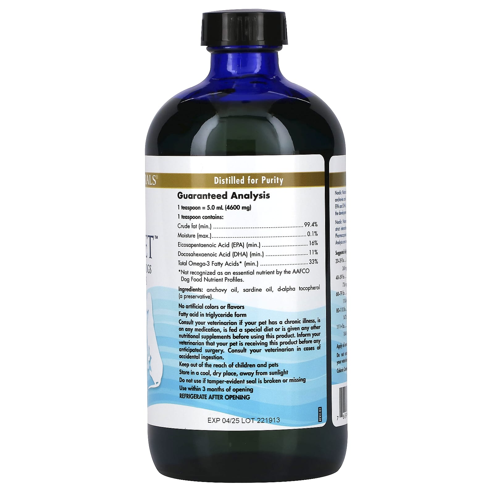 Nordic Naturals, Omega-3 Pet, Large to Very Large Breed Dog, 16 fl oz (473 ml) - Image 2