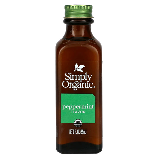 Simply Organic, Peppermint Flavor, 2 fl oz (59 ml) - Image 1