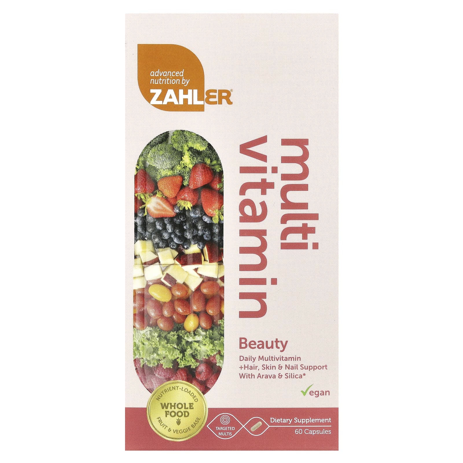 Zahler, Multivitamin, Beauty, 60 Capsules - Image 1