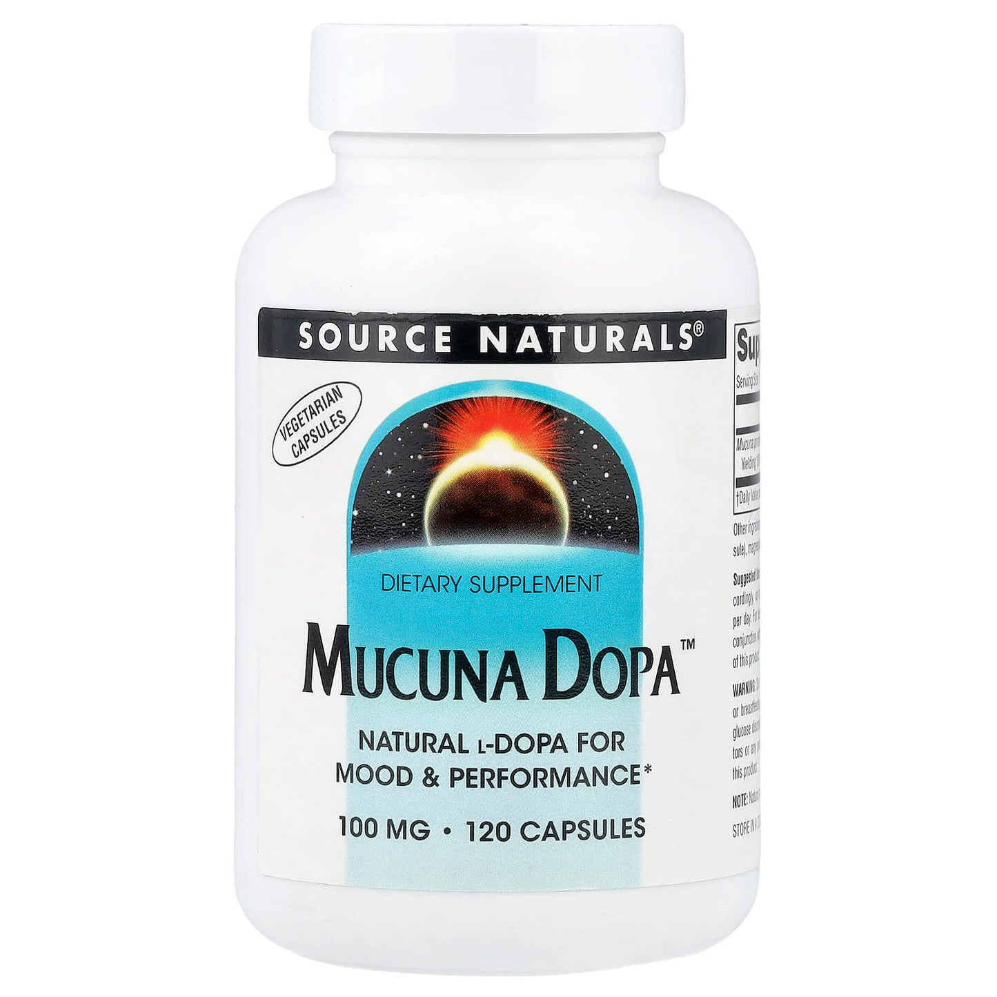 Source Naturals, Mucuna Dopa™, 100 mg, 120 Capsules - Image 1