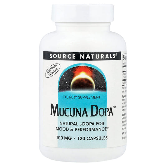 Source Naturals, Mucuna Dopa™, 100 mg, 120 Capsules - Image 1