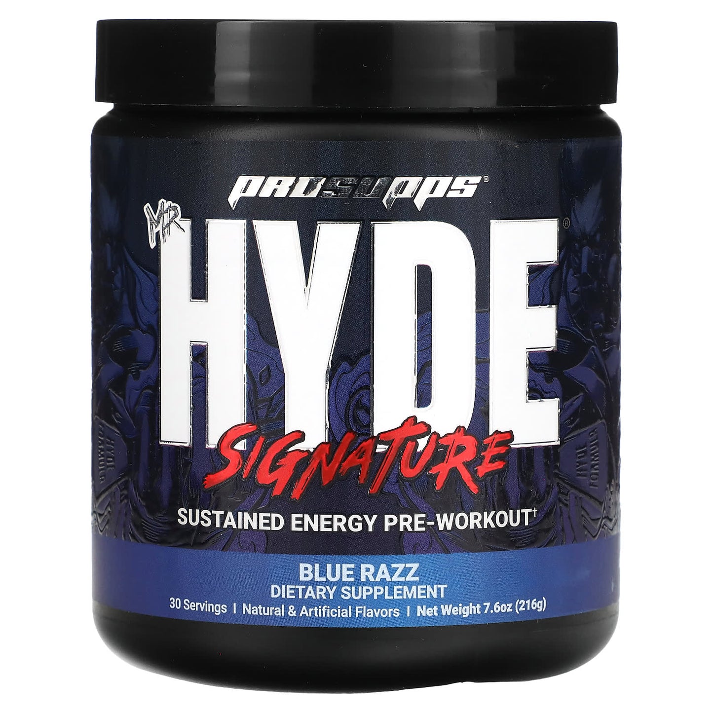 ProSupps, Mr. Hyde, Signature Sustained Energy Pre-Workout, Blue Razz, 7.6 oz (216 g) - Image 1