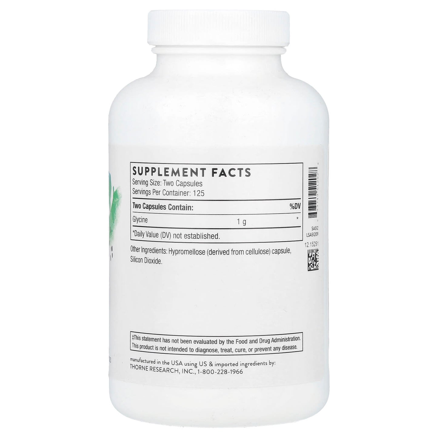 Thorne, Glycine, 250 Capsules (1,000 mg per Capsule) - Image 2