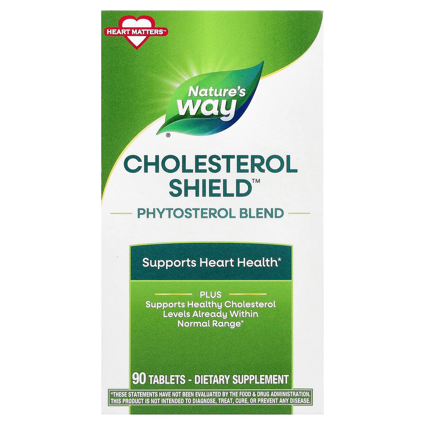 Nature's Way, Cholesterol Shield™, Phytosterol Blend , 90 Tablets - Image 1