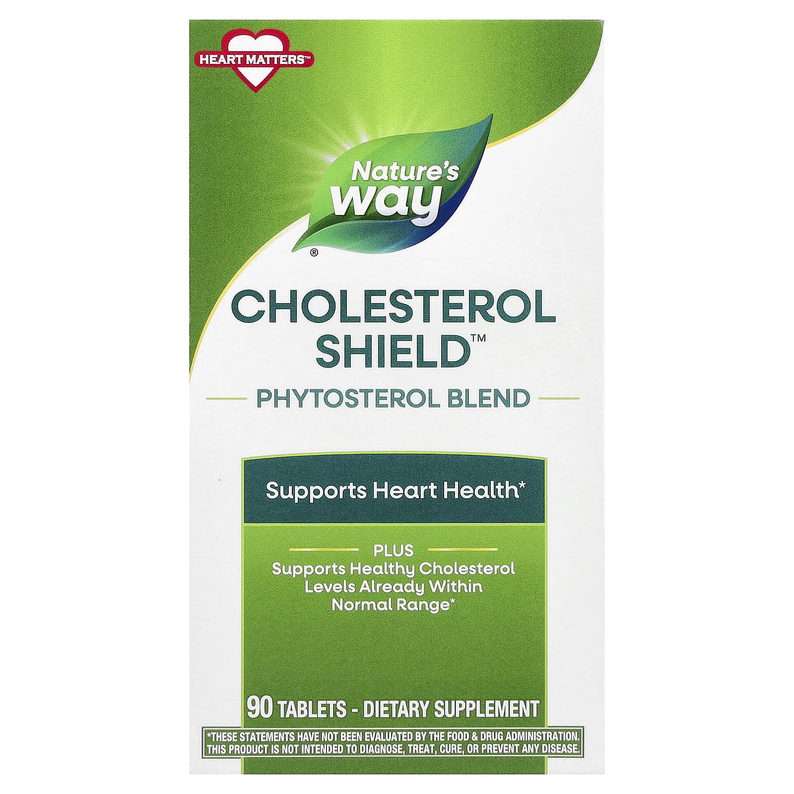 Nature's Way, Cholesterol Shield™, Phytosterol Blend , 90 Tablets - Image 1