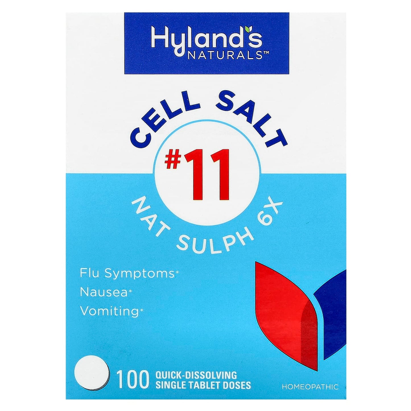 Hyland's Naturals Nat Sulph 6X for Flu Relief & Nausea - Image 1