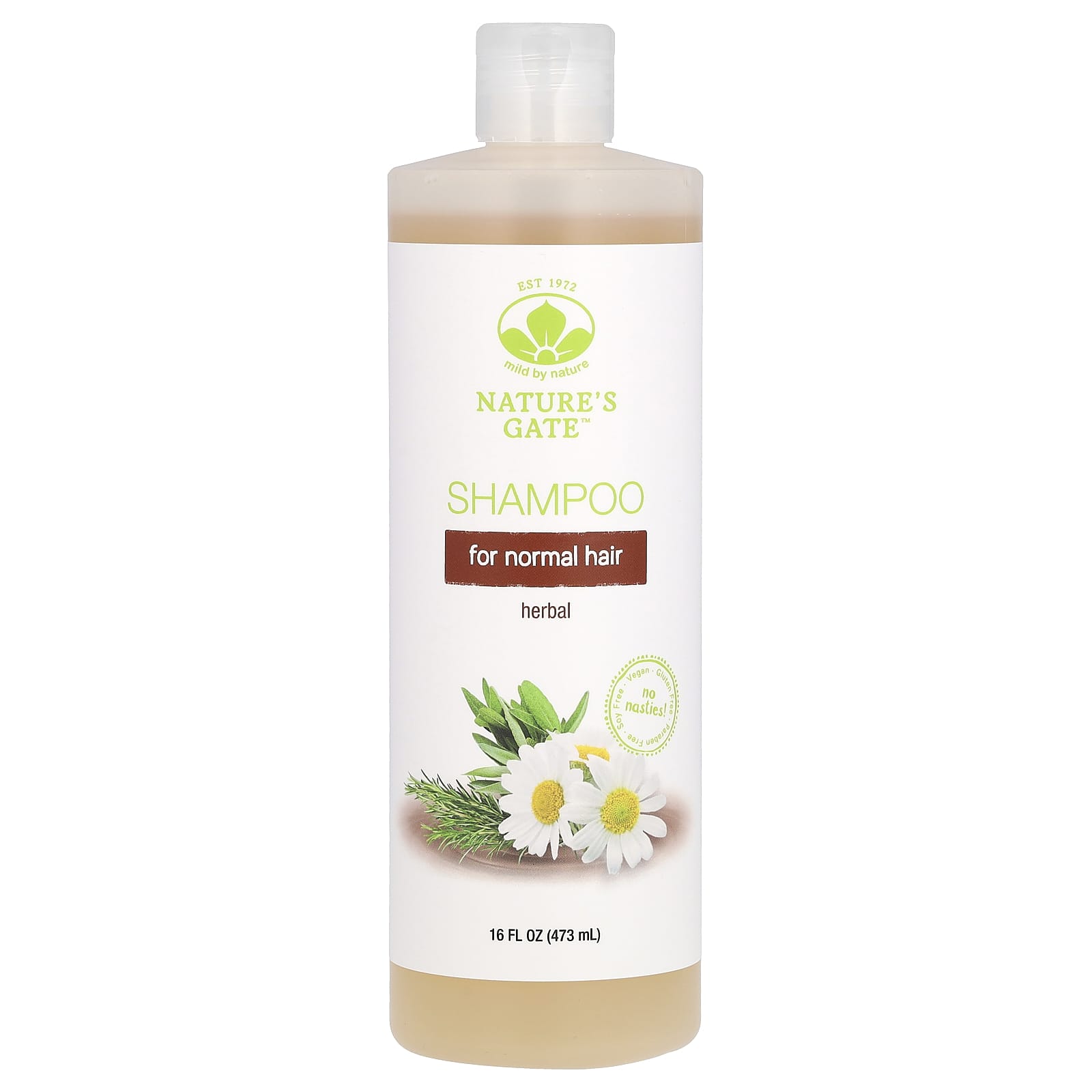 Natural Shampoo for Normal Hair - Mild Cleansers & Soothing Herbs - Image 1