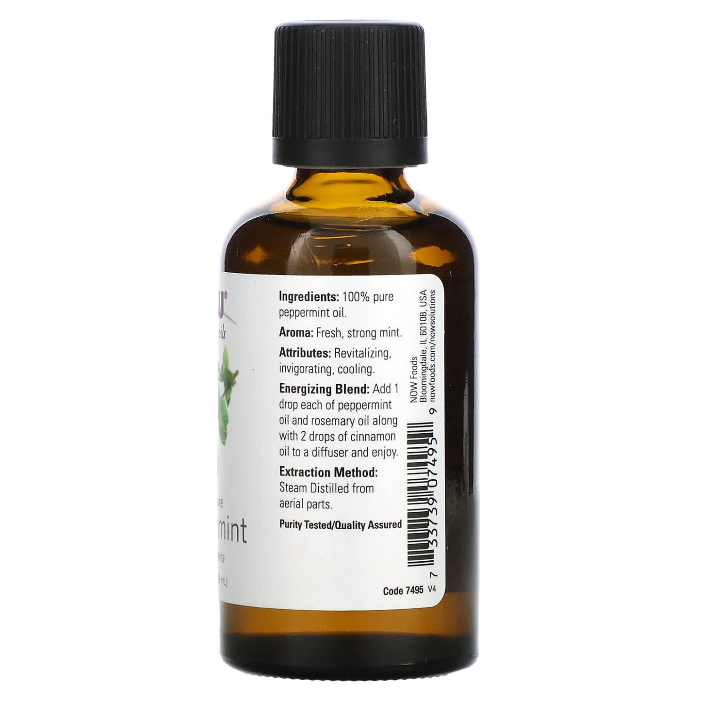 NOW Foods, Essential Oils, Peppermint, 2 fl oz (59 ml) - Image 2