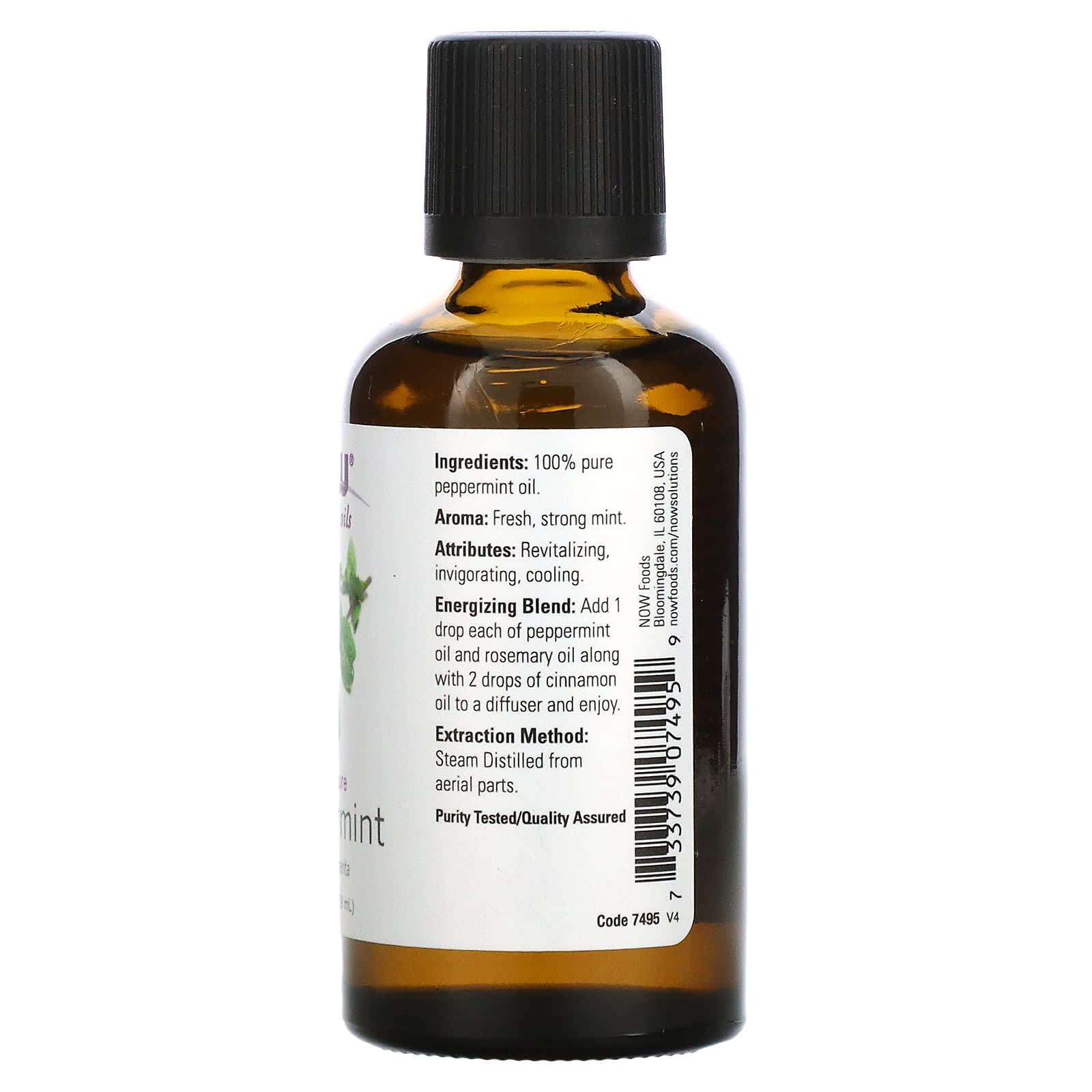 NOW Foods, Essential Oils, Peppermint, 2 fl oz (59 ml) - Image 2