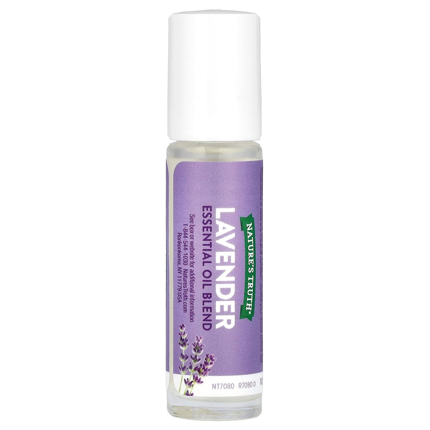 Nature's Truth, Essential Oil, On The Go Roll-On, Rejuvenating Lavender, 0.33 fl oz (10 ml) - Image 1