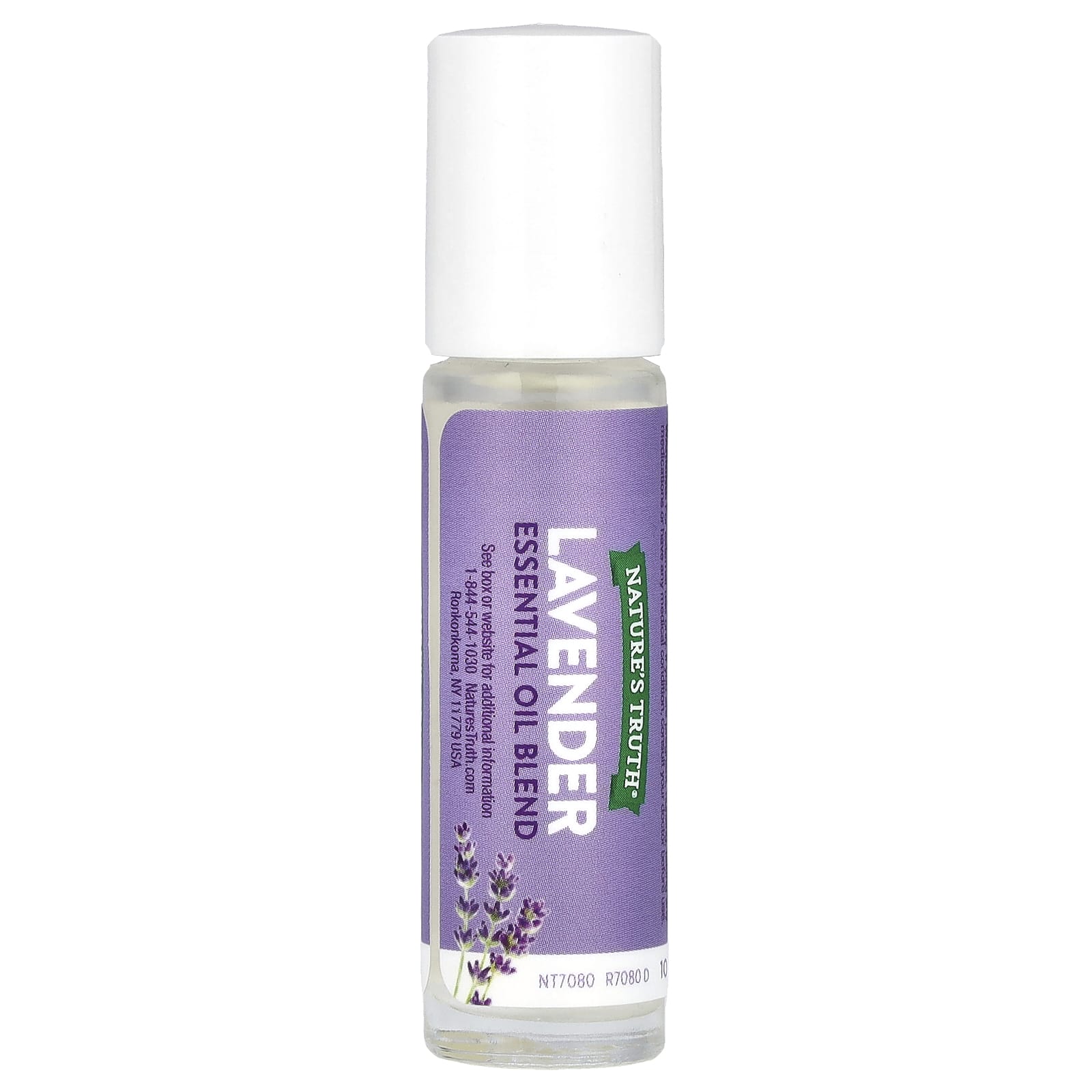 Nature's Truth, Essential Oil, On The Go Roll-On, Rejuvenating Lavender, 0.33 fl oz (10 ml) - Image 1