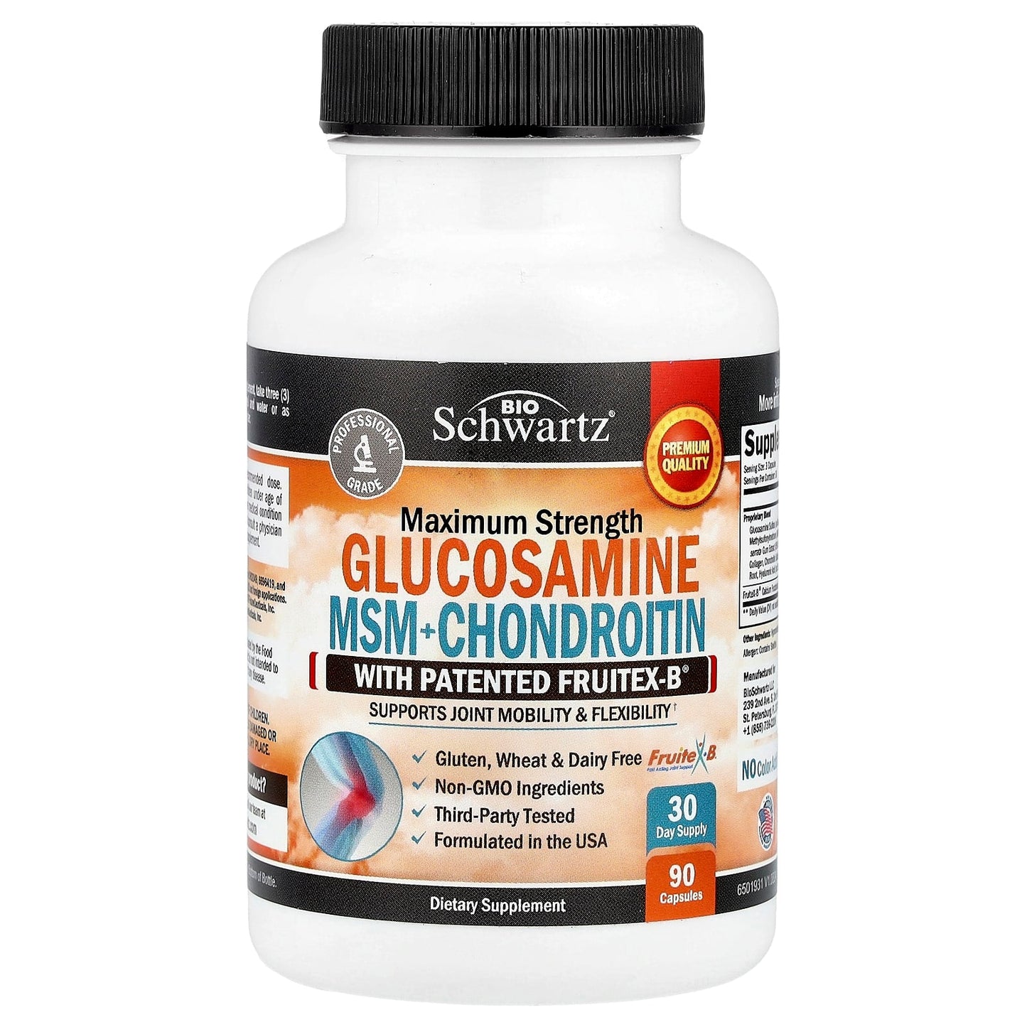 BioSchwartz Glucosamine Supplement for Joint Mobility & Flexibility - Image 1