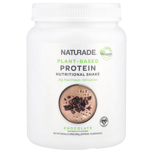 VeganSmart, Plant-Based Protein Nutritional Shake, Chocolate, 1.29 lb, (585 g) - Image 1