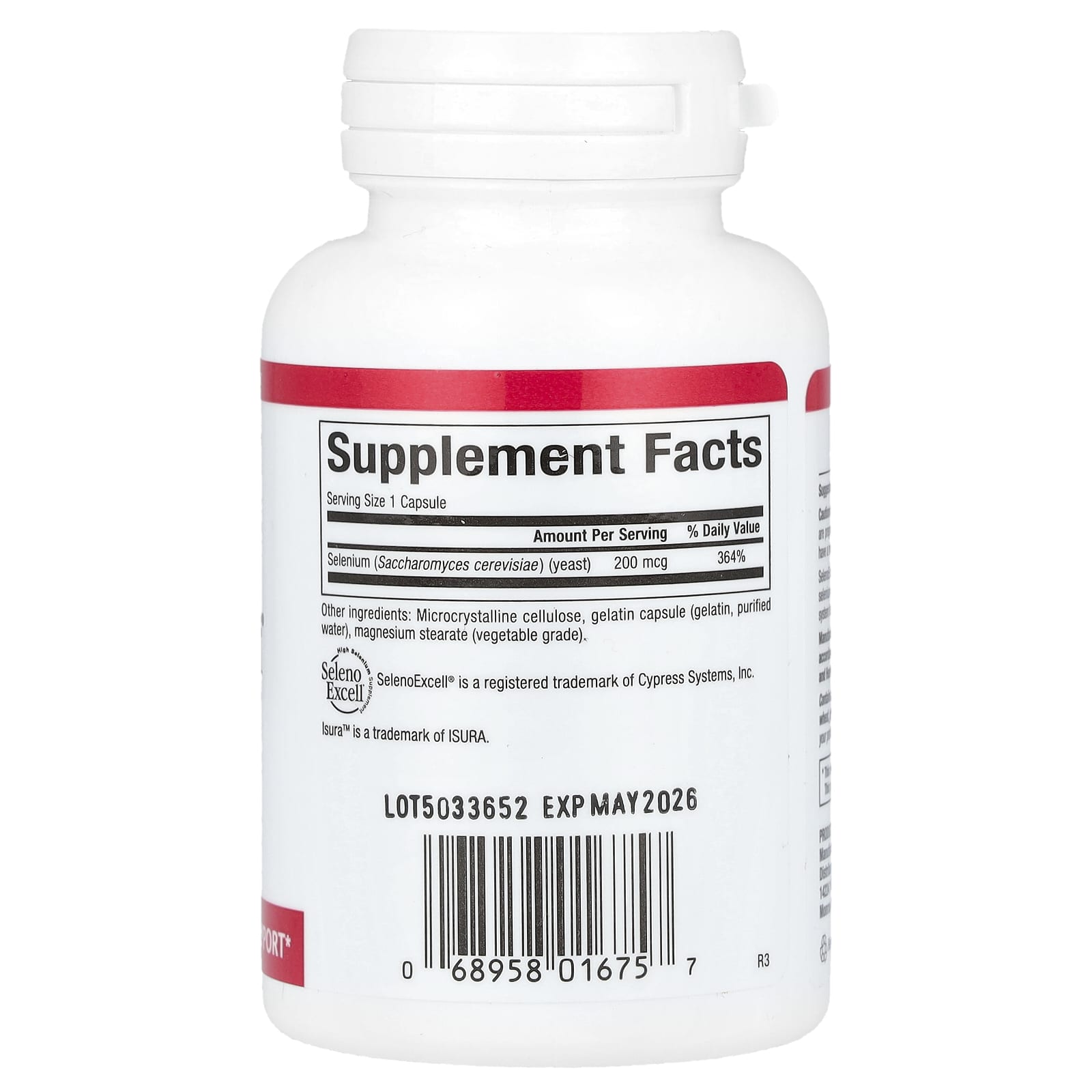 Natural Factors, SelenoExcell, Selenium, 200 mcg, 90 Capsules