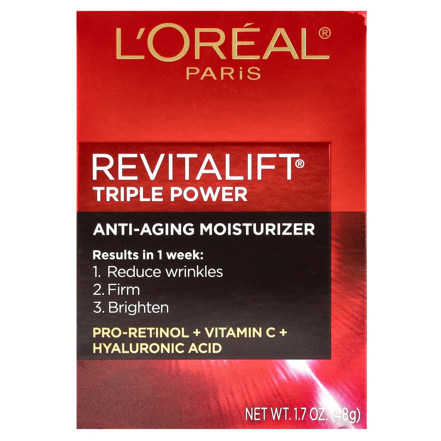 L'Oréal, Revitalift® Triple Power, Anti-Aging Moisturizer, 1.7 oz (48 g) - Image 2