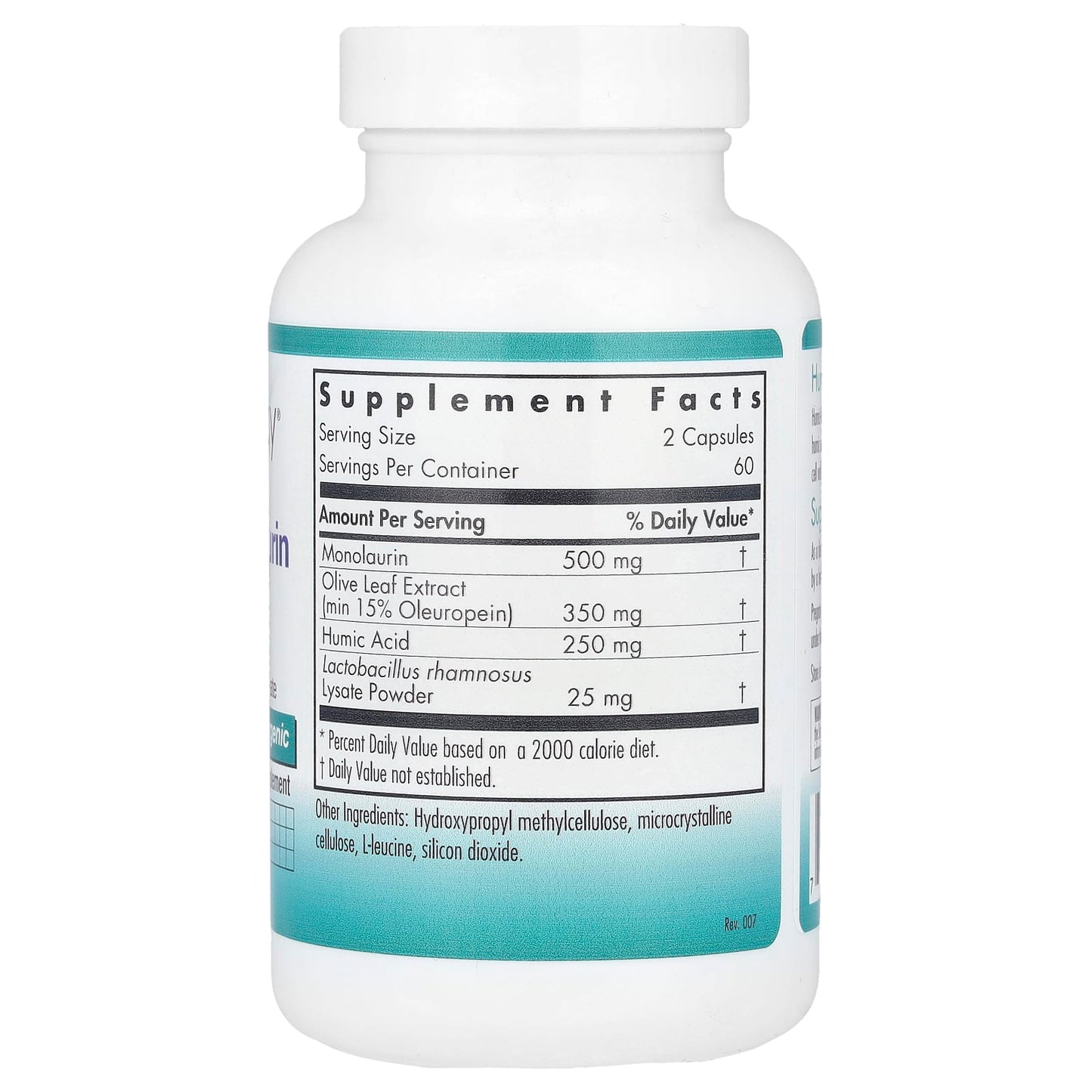 Nutricology, Humic-Monolaurin Complex, 120 Vegetarian Capsules - Image 2