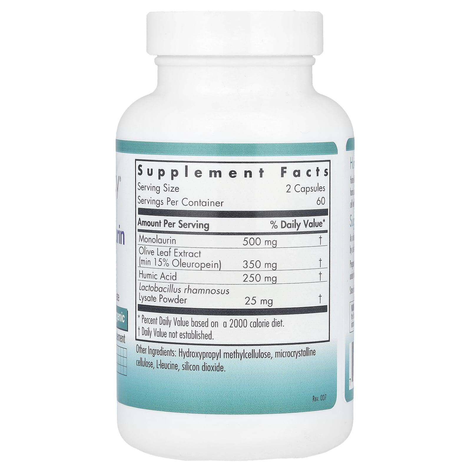 Nutricology, Humic-Monolaurin Complex, 120 Vegetarian Capsules - Image 2