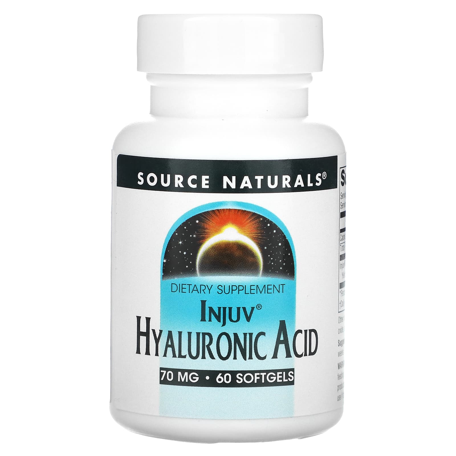 Source Naturals, Injuv Hyaluronic Acid, 60 Softgels - Image 1