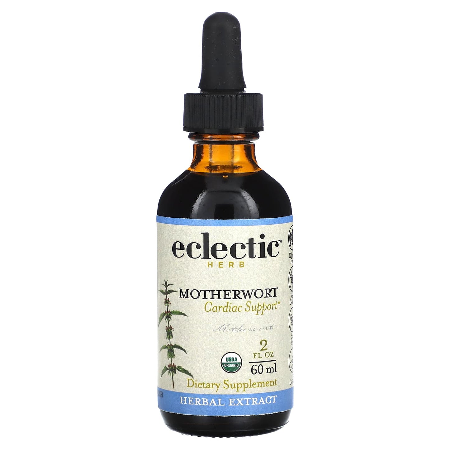 Organic Motherwort Extract Heart Health Support 500mg 2oz - Image 1