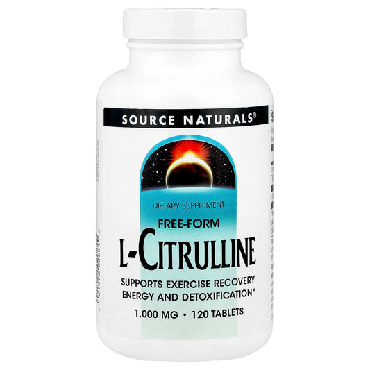 Source Naturals, L-Citrulline, 1,000 mg, 120 Tablets - Image 1
