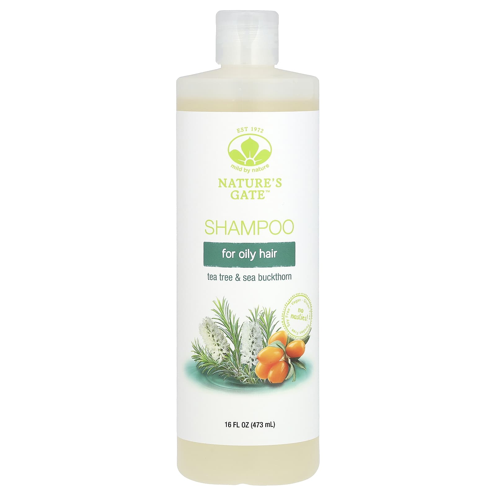 Nature-Inspired Shampoo for Oily Hair | Tea Tree & Sea Buckthorn - Image 1