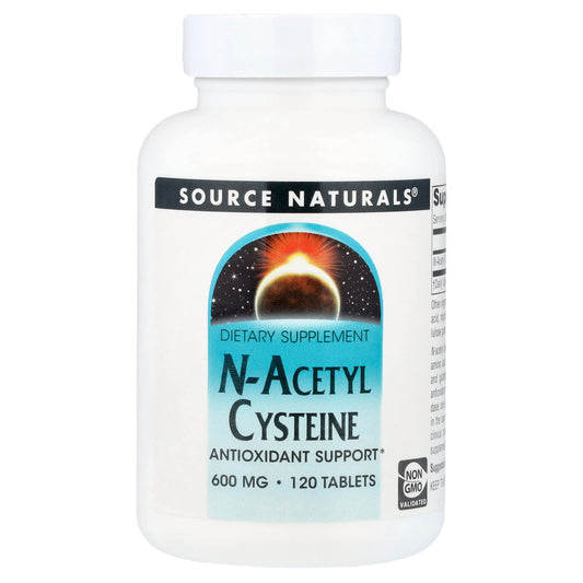 Source Naturals, N-Acetyl Cysteine, 600 mg, 120 Tablets - Image 1