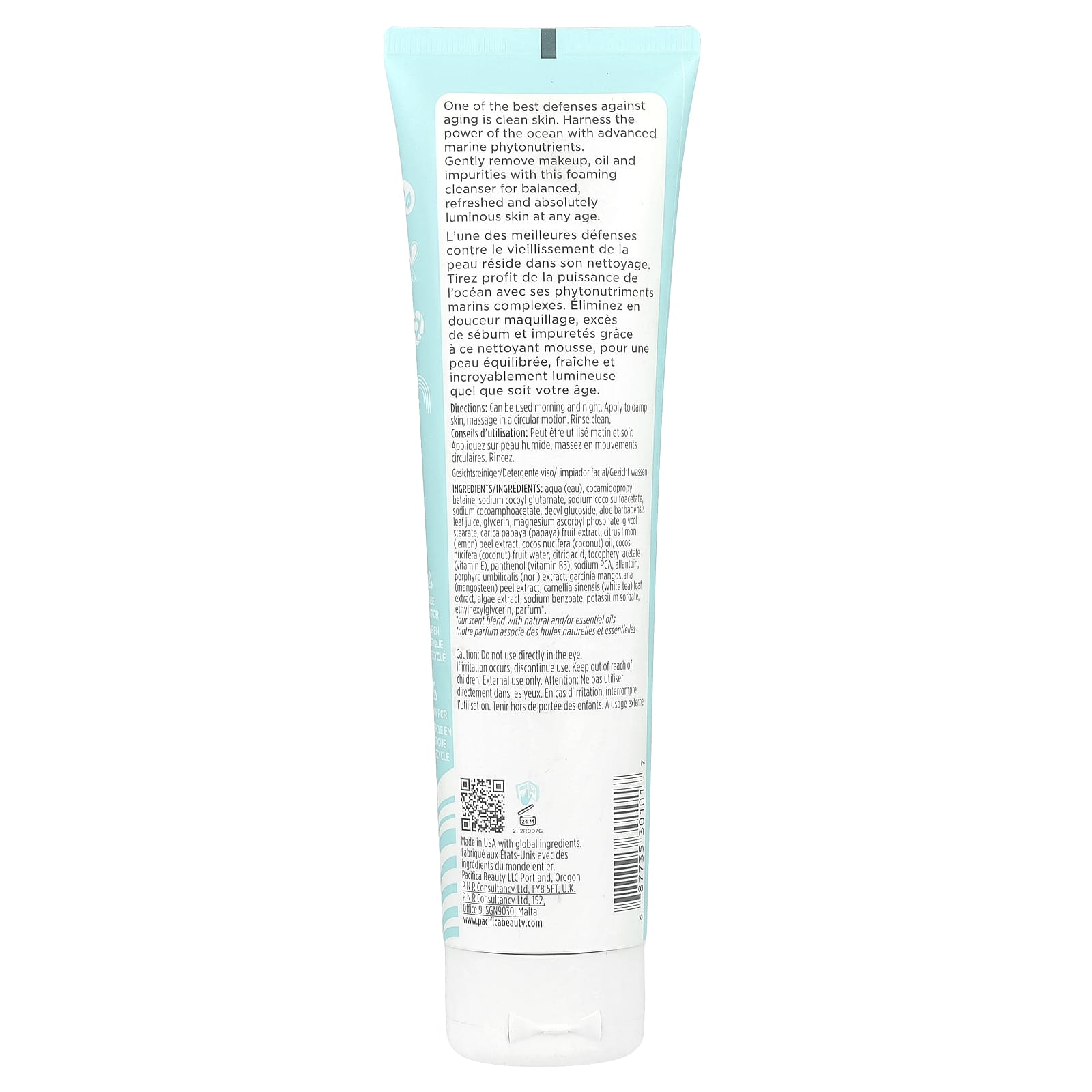 Pacifica, Sea Foam, Complete Face Wash, All Skin Types , 5 fl oz (147 ml) - Image 2