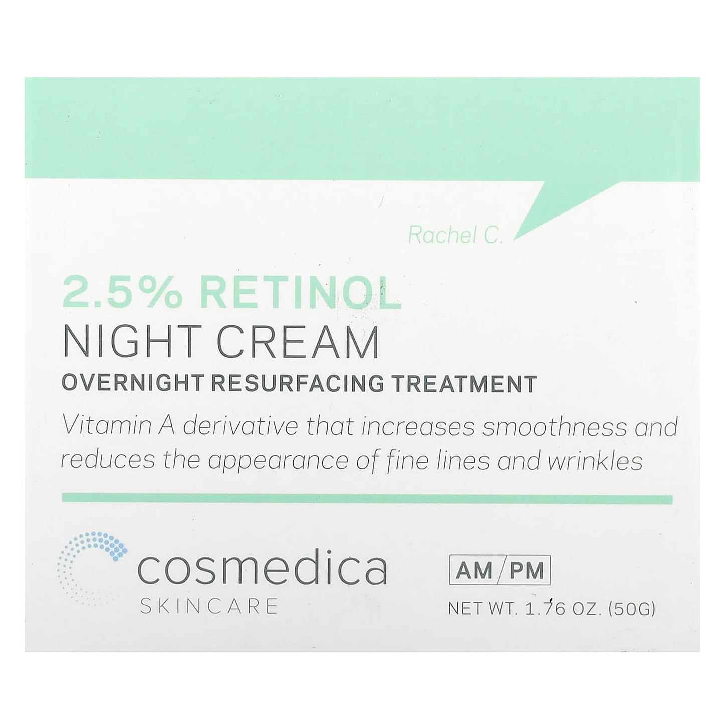 Cosmedica 2.5% Retinol Night Cream for Wrinkle Reduction - Image 2