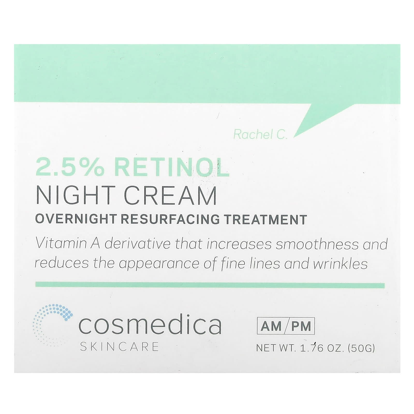 Cosmedica 2.5% Retinol Night Cream for Wrinkle Reduction - Image 2