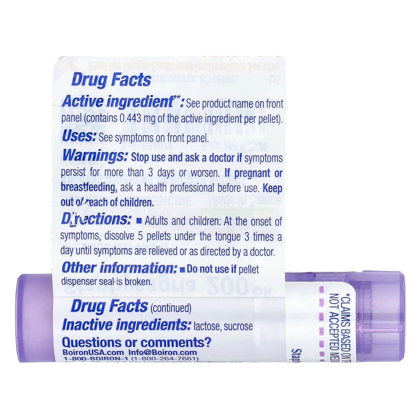 Boiron Staphysagria 200CK for Itch Relief & Wound Healing - Image 2