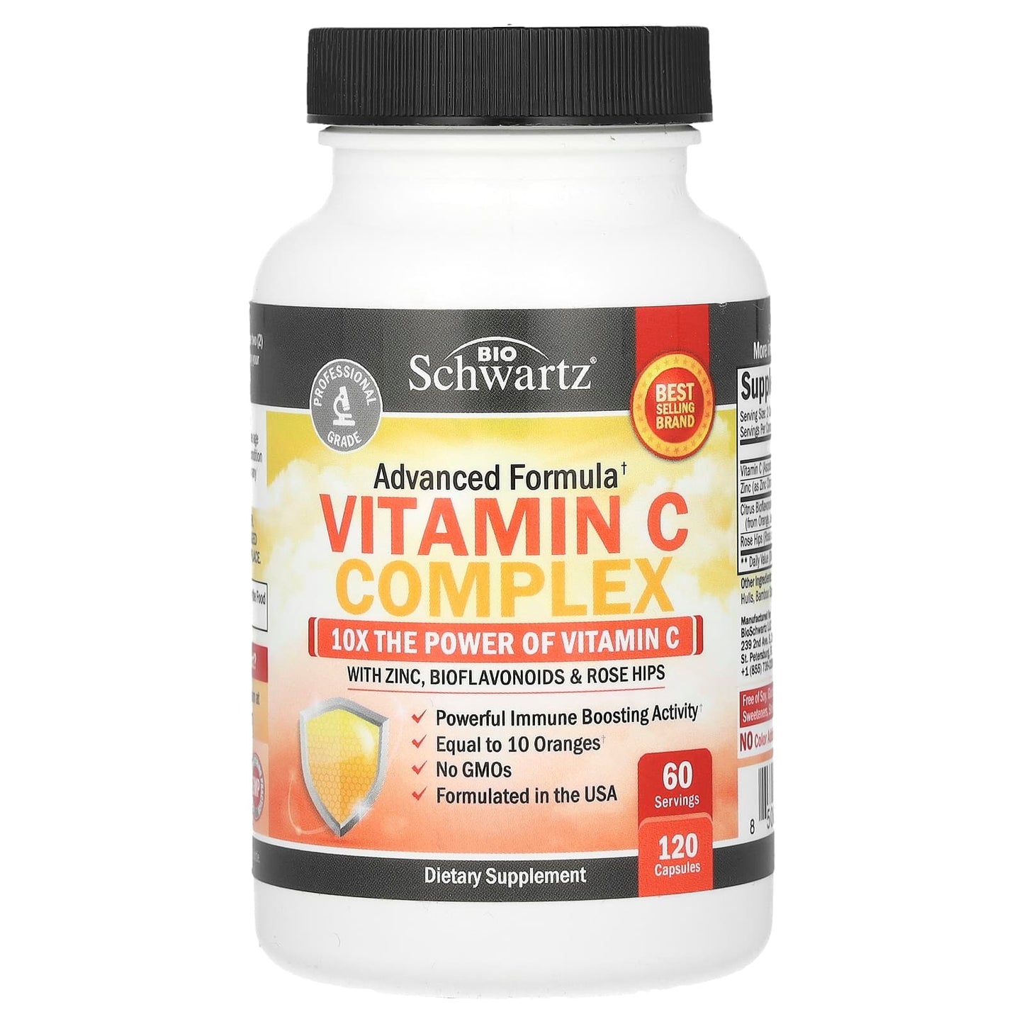 Boost Immune Health with BioSchwartz Vitamin C Complex - 120 Capsules - Image 1