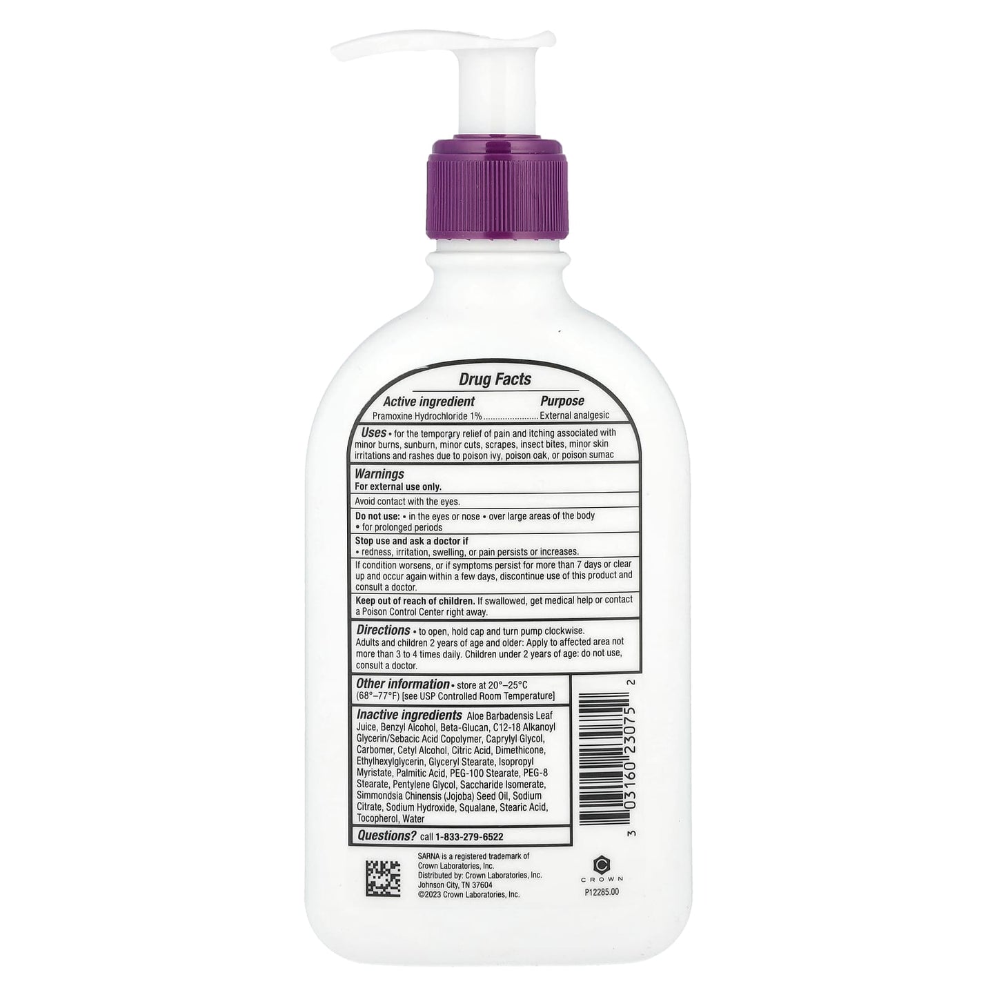 Sarna, Anti-Itch Lotion, Sensitive, 7.5 fl oz (222 ml) - Image 2